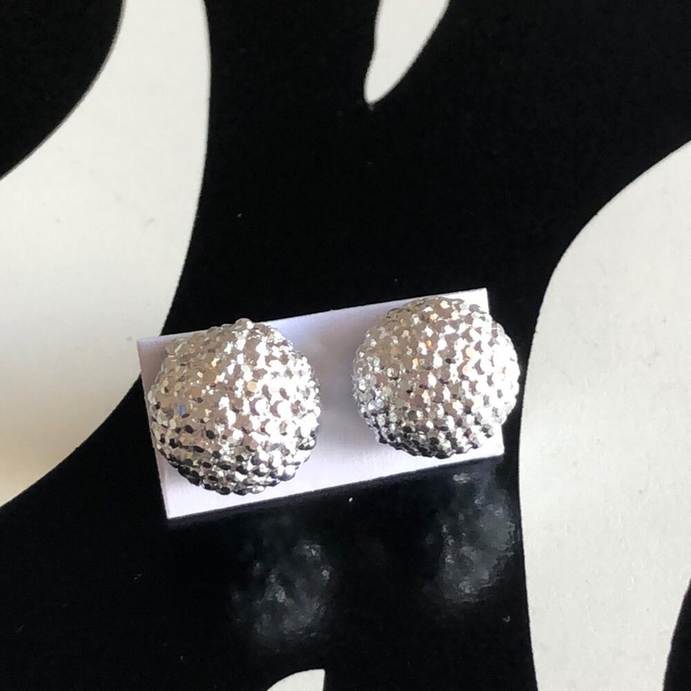 4 for $20 Silver Textured Stud Earrings